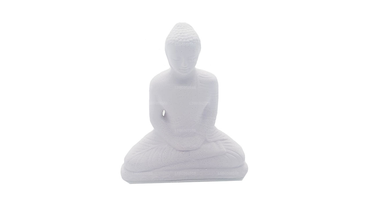Estatua de Buda (color blanco) para salpicadero de coche (7 cm x 3 cm)