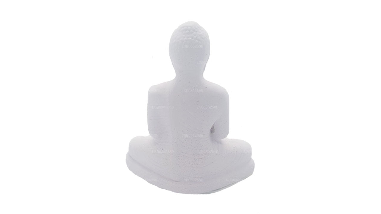 Estatua de Buda (color blanco) para salpicadero de coche (7 cm x 3 cm)